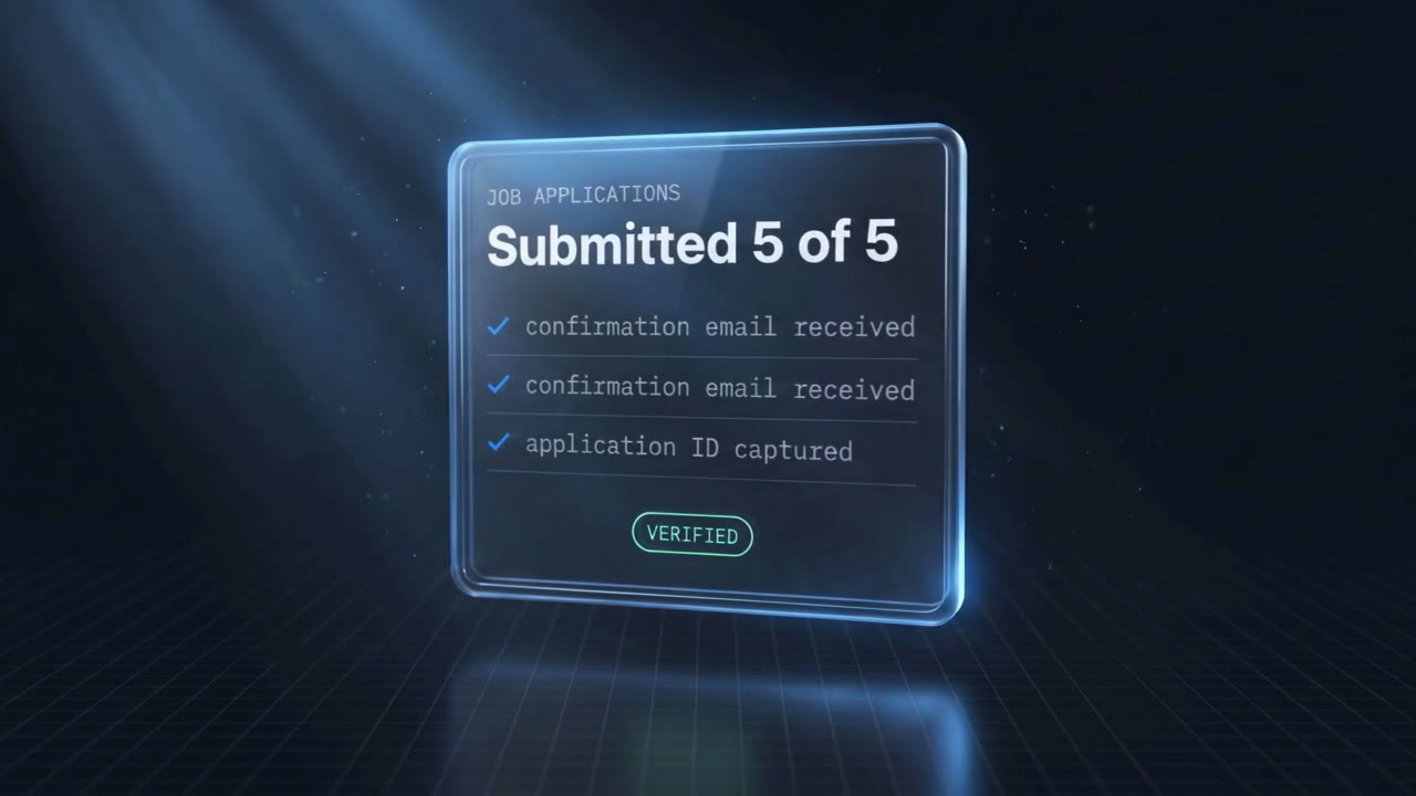 A Laspoh receipt reading: Submitted 5 of 5, three confirmations received, verified.